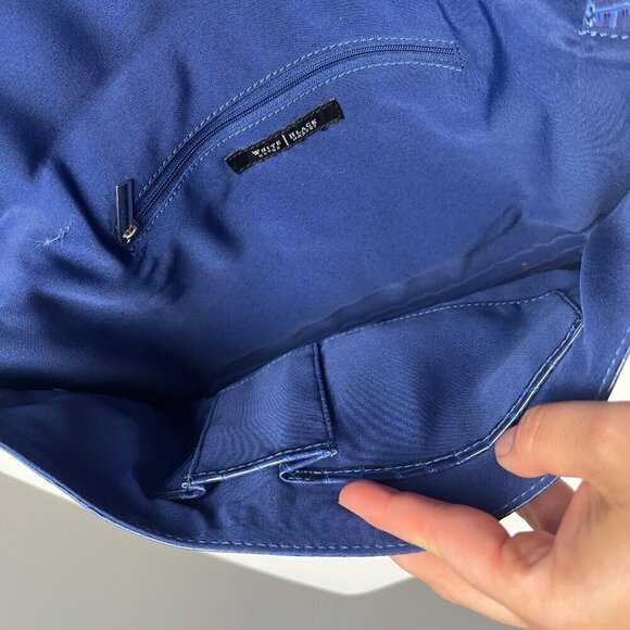 White House Black Market bag clutch blue (No Strap) - Picture 8 of 11